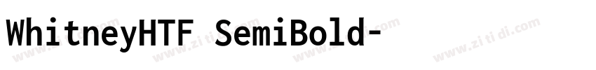 WhitneyHTF SemiBold字体转换